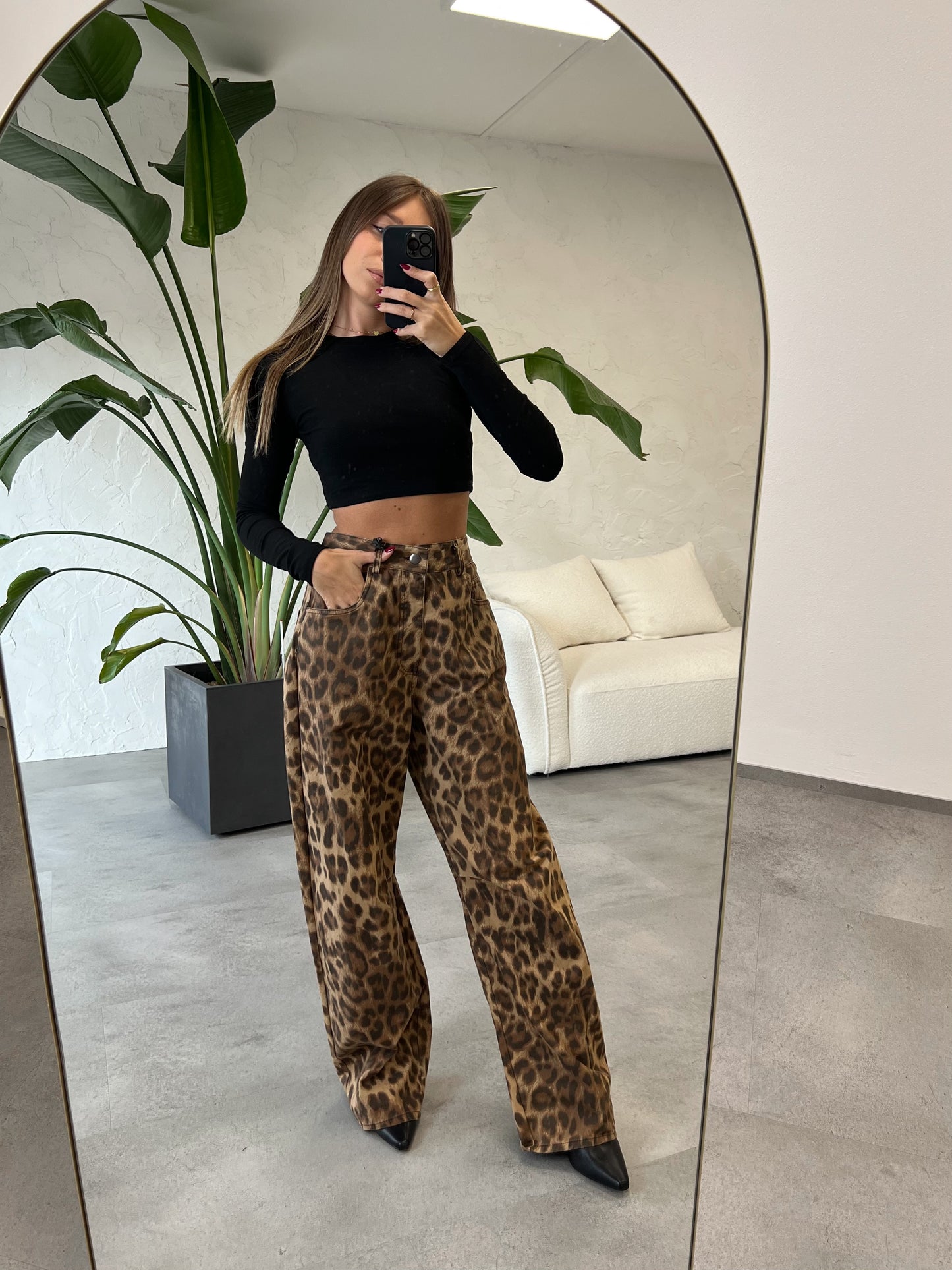 Pantalone leopardato